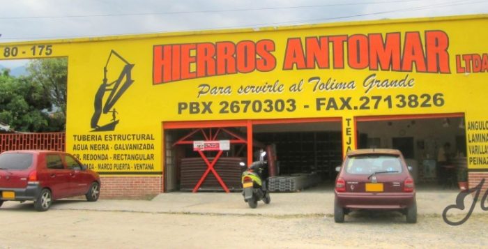 Hierros Antomar Ltda. ubicado en la carrera quinta en Ibagué